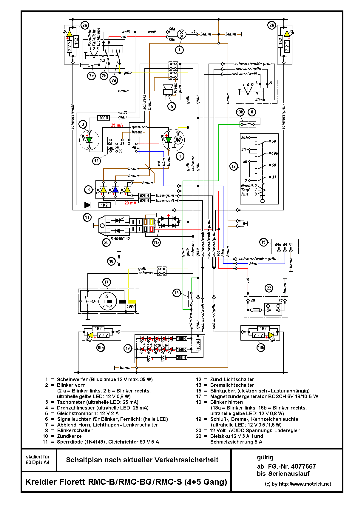 Schaltpläne, Elektrik - kreidler-winkelmann 1978 puch wiring diagram 